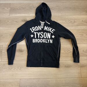 Roots Of Fight Iron Mike Tyson Zip Up Boxing Hoodie Sweatshirt Size Large